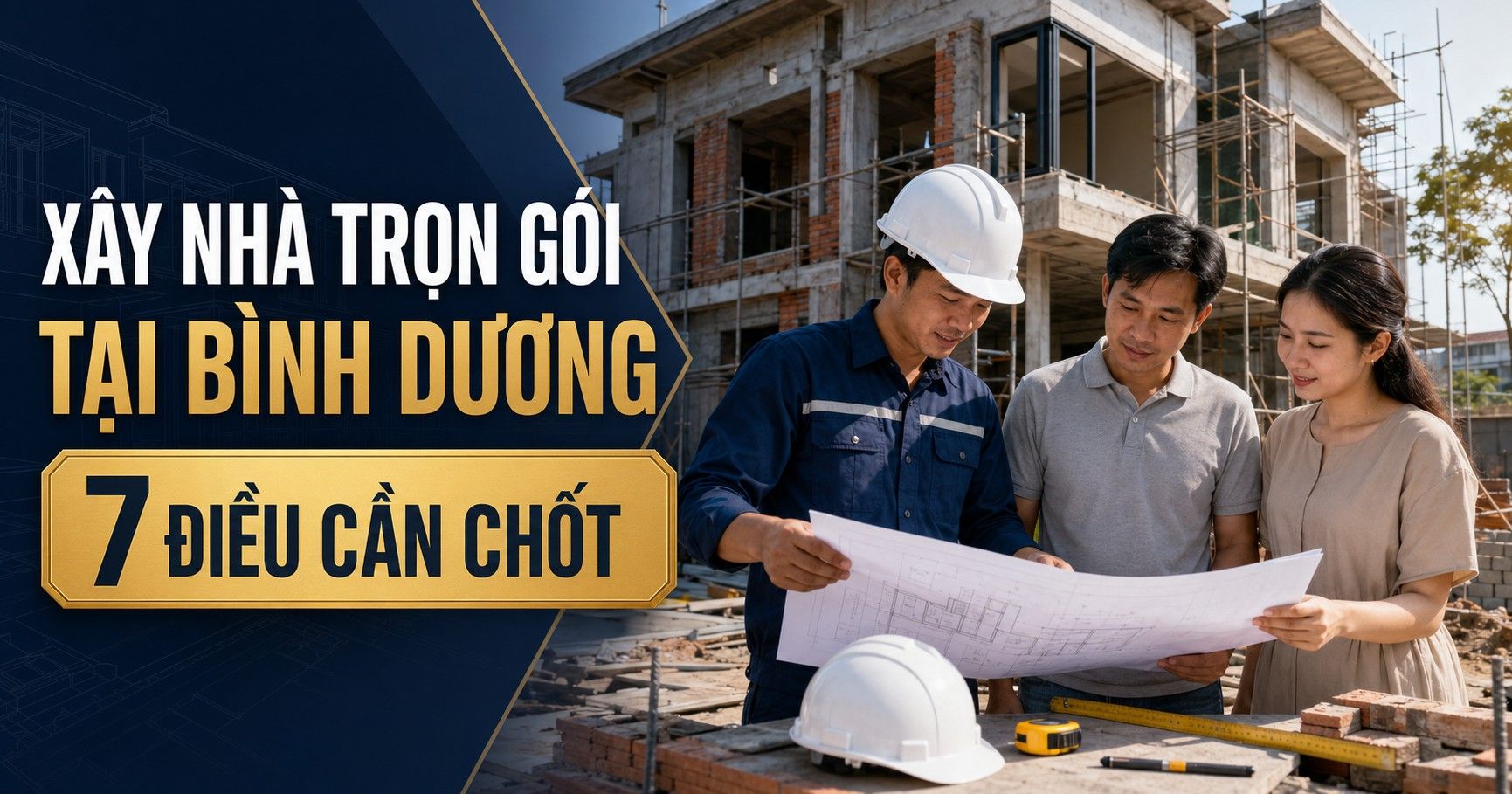 Xây nhà trọn gói tại Bình Dương: 7 điều cần chốt để kiểm soát chi phí và tiến độ